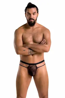 Passion MEN 029 Pánská tanga Collin černá