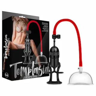 Blush Temptasia – sada vakuové pumpy na vagínu (černá)