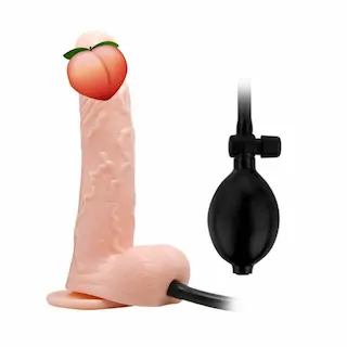 Nafukovací realistický penis v tělové barvě