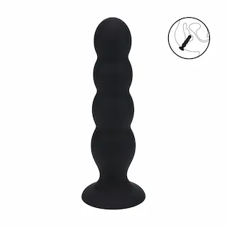 Levelz Quad Rattle Anal Plug XL, silikonové anální kuličky s vnitřní kuličkou 16,2 x 4 cm