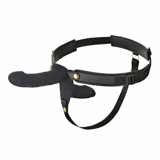 Hidden Desire Double vibrační strap-on černý