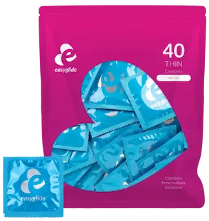 EasyGlide – Extra Thin Condoms – 40 pieces