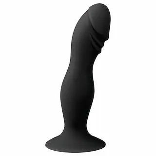 Easytoys – dildo s žaludem a přísavkou – černé