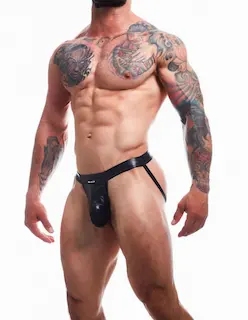 BL4CK by C4M Ergonomic Black Jockstrap