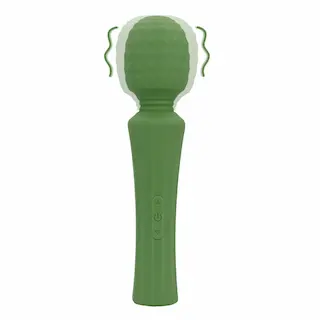 Loveline Powerful Wand Vibrator with Still Handle Green Mumba, vibrační masážní hlavice