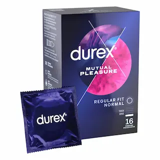 Durex Mutual Pleasure – stimulační kondomy s oddalujícím účinkem (16 ks)