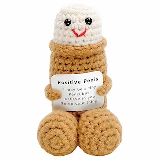 Pozitivní penis – pletený obal – natural