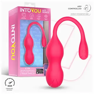 INTOYOU Kyra Pelvic – vibrační venušiny kuličky ovládané aplikací (růžové)