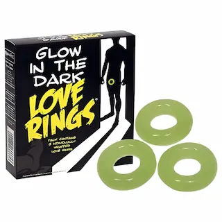 Love Rings – sada svítících erekčních kroužků na penis (3 ks)