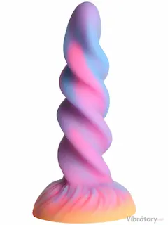 Světélkující dildo s přísavkou Creature Cocks Moon Rider
