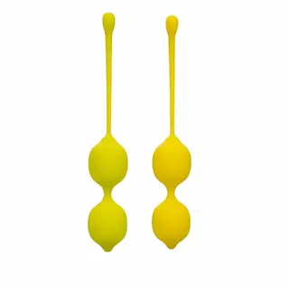 Sada vaginálních činek CalExotic LEMON SQUEEZE RELAX žlutá