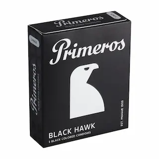 Primeros Black Hawk – černé kondomy (3 ks)
