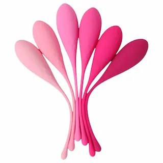 Sex HD Eggs – kegel kuličky sada 6 ks – růžové