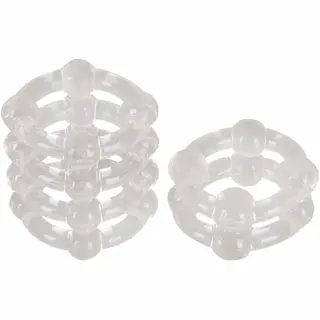 Looping cock rings