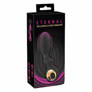 Eternal – nafukovací G-bod vibrátor (černý)