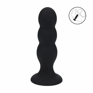 Levelz Tri Rattle Anal Plug L, silikonové anální kuličky s vnitřní kuličkou 13,2 x 3,7 cm
