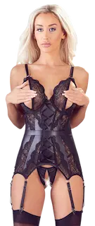 Cottelli lace top and thong XL