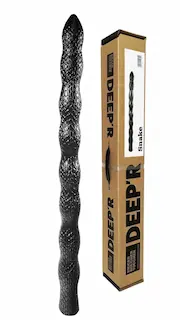 DEEP’R Snake, černé dlouhé anální dildo 70 x 5,5 cm