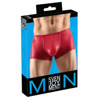 Svenjoyment – pánské push-up boxerky – lesklé – červené