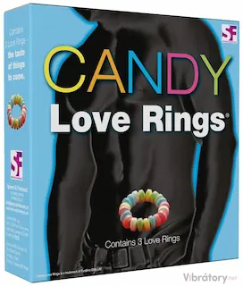 Kroužky na penis z bonbónů CANDY Love Rings, 3 ks