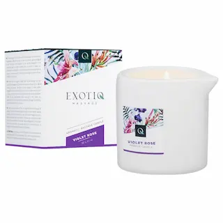 Exotiq Violet Rose – masážní svíčka (60 g)