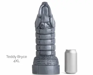 Mr. Hankey’s Toys Teddy Bryce XXXX-Large, prémiové silikonové dildo s Vac-U-Lock 36 x 7,1–11,4 cm