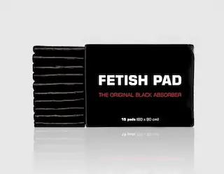Fetish Pad, černé jednorázové podložky pro fetiš hrátky 15 ks