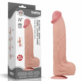 14“ King Sized Dildo s realistickou pokožkou