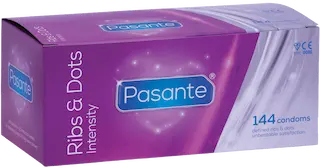 Pasante Ribs & Dots Intensity condoms 144pcs