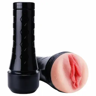 Tracy’s Dog – masturbátor 3D – realistická umělá vagína v pouzdře – černá/natur