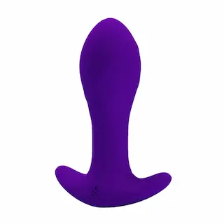 Vibrační anální kolík Hidden Rhythm (10,5 cm), fialová