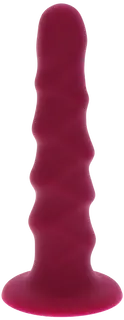 Silikonové dildo s přísavkou Ribbed Dong (16 cm)