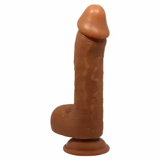 Krásný Johnson 23,368 cm Dildo Hnědý