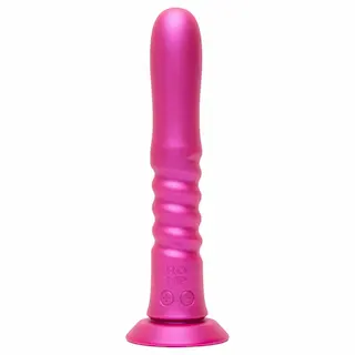 ROMP Jiggle – tlačný vibrátor s přísavkou (růžový)