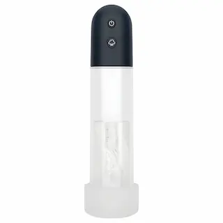 Boners – automatická penisová pumpa masturbátor (průhledná‑černá)