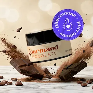 Crushious Gourmand Pheromone Massage Candle Chocolate 20 ml, afrodiziakální svíčka s vůní čokolády