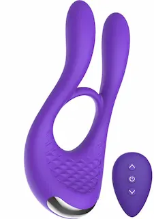 ToyJoy Happiness Joy Ride to Paradise, silikonový vibrační kroužek na penis a varlata