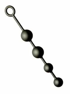 M&K Anal Balls 2 x 40 mm 2 x 50 mm, černé silikonové anální kuličky 40 x 4–5 cm