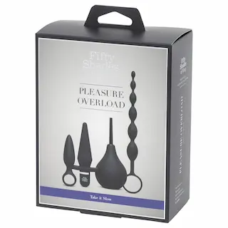 Fifty Shades of Grey – anální sada 4v1 – černá