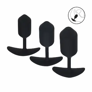 Levelz Weighted Anal Plug Training Kit, sada 3 silikonových kolíků se závažím
