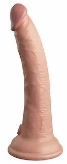7″ Vibrating + Dual Density Silicone Cock with Remote