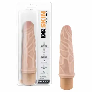 Dr. Skin Vibe No.3. – realistický vibrátor (přírodní)