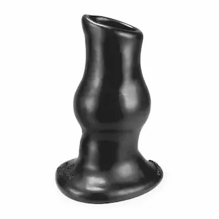 Oxballs Pig-Hole Deep II Fuckplug Black, silikonový anální tunel 19 x 6–7,5 cm