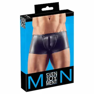 Svenjoyment – pánské boxery se zipem – černé