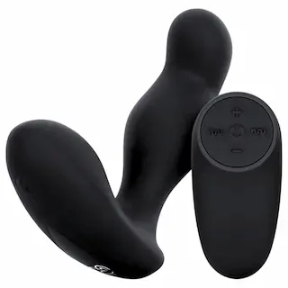 Easytoys Anal Collection – anální vibrátor s dálkovým ovládáním – černý
