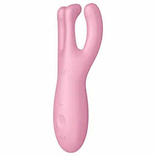 Satisfyer Threesome 4 – aplikací řízený vibrátor na klitoris (růžový)