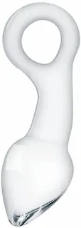 Skleněný anální kolík Glass Ring (14,5 cm)