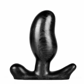 Sinnovator Bean Platinum Silicone Butt Plug 5.9 Inches Black, prémiový silikonový anální kolík 15 x 3–6 cm