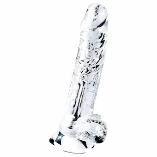 Lovetoy Flawless Clear – dildo s přísavkou – 19 cm (průhledné)
