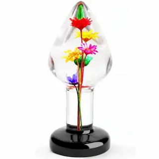 ToyJoy Bloomé Everlasting Bloom Anal Plug Medium, anální kolík s květy v epoxidové pryskyřici 9 x 3,9 cm